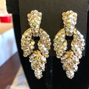 Stunning Crystal Vintage Earrings-Boutique